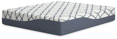 Ashley White/Blue 14 Inch Chime Elite 2.0 California King Mattress | Home Elegance USA