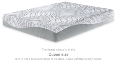 Ashley White 10 Inch Memory Foam California King Mattress | Home Elegance USA