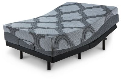 Ashley Gray 12 Inch Ashley Hybrid M628M1 Queen Adjustable Base and Mattress | Home Elegance USA