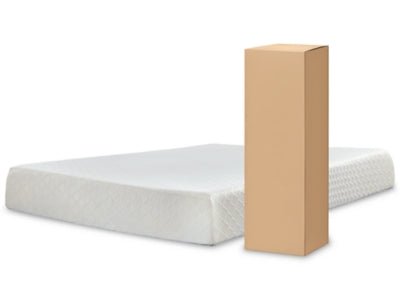 Ashley White 10 Inch Chime Memory Foam King Mattress | Home Elegance USA