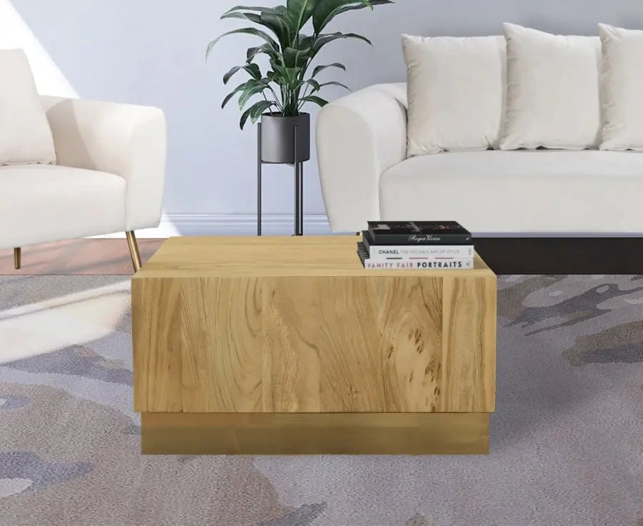 Acacia Coffee Table In Gold - 232 - Ct | Meridian | Home Elegance USA
