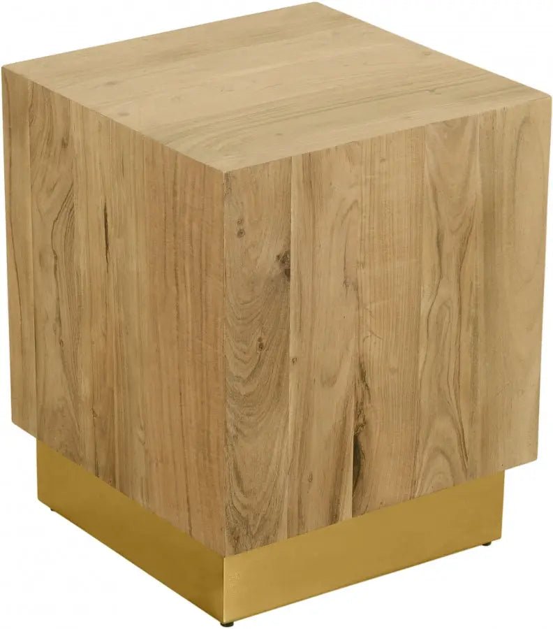 Acacia End Table In Gold - 232 - Et | Meridian | Home Elegance USA