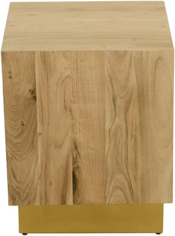 Acacia End Table In Gold - 232 - Et | Meridian | Home Elegance USA