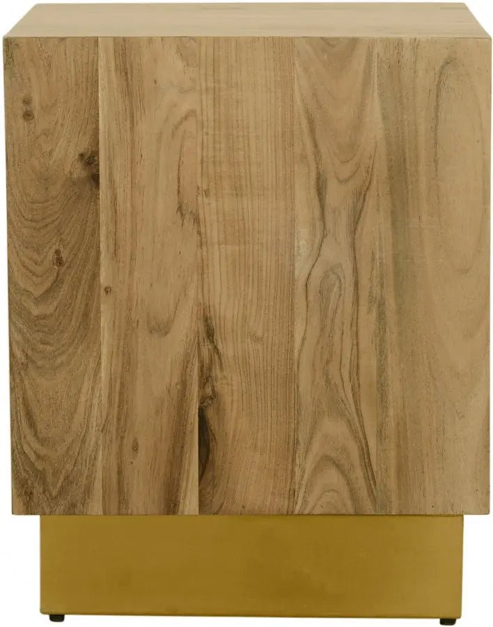 Acacia End Table In Gold - 232 - Et | Meridian | Home Elegance USA