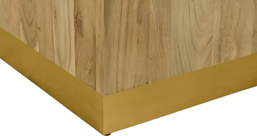 Acacia End Table In Gold - 232 - Et | Meridian | Home Elegance USA