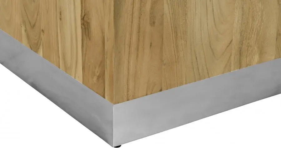 Acacia End Table In Gold - 233 - Et | Meridian | Home Elegance USA