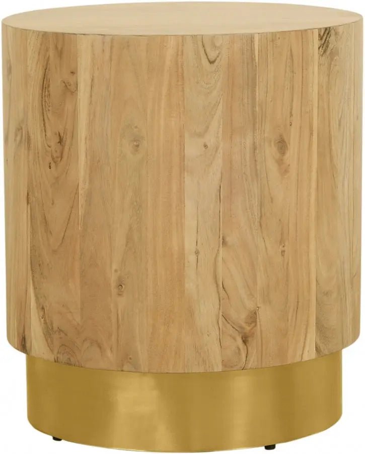 Acacia End Table In Gold - 246 - Et | Meridian | Home Elegance USA
