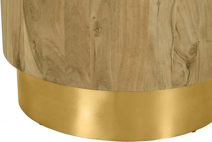 Acacia End Table In Gold - 246 - Et | Meridian | Home Elegance USA