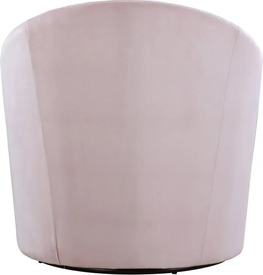 Alessio Velvet Accent Chair In Pink - 501Pink | Meridian | Home Elegance USA