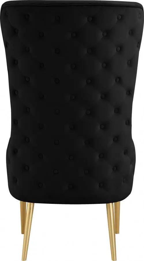 Alexander Accent Chair In Black - 536Black | Meridian | Home Elegance USA