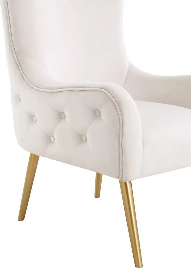 Alexander Accent Chair In Cream - 536Cream | Meridian | Home Elegance USA
