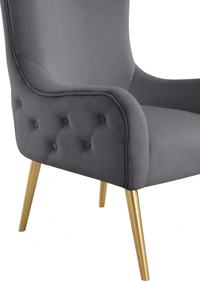 Alexander Accent Chair In Grey - 536Grey | Meridian | Home Elegance USA