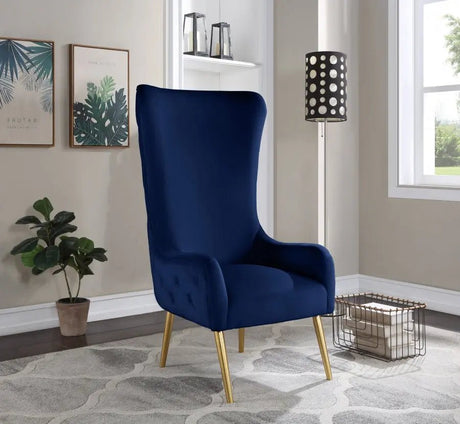 Alexander Accent Chair In Navy - 536Navy | Meridian | Home Elegance USA
