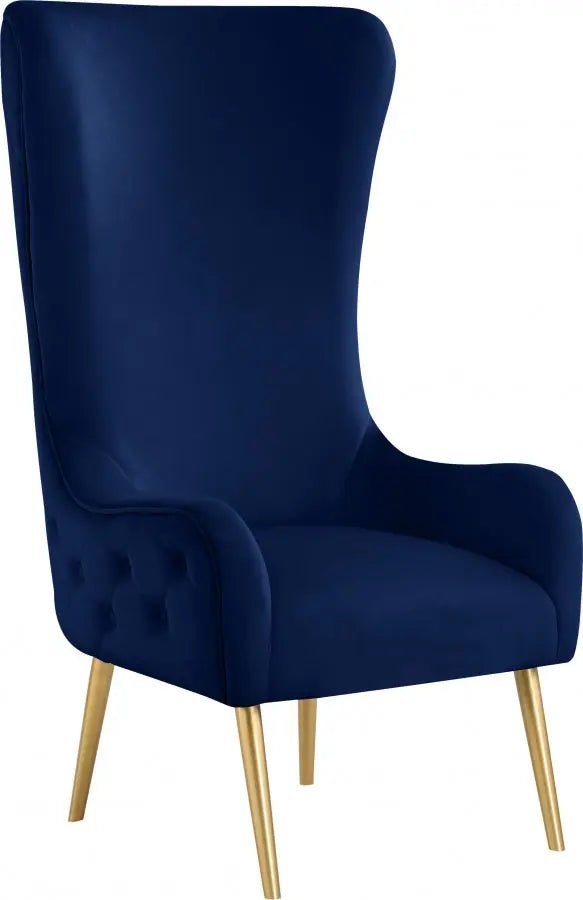 Alexander Accent Chair In Navy - 536Navy | Meridian | Home Elegance USA