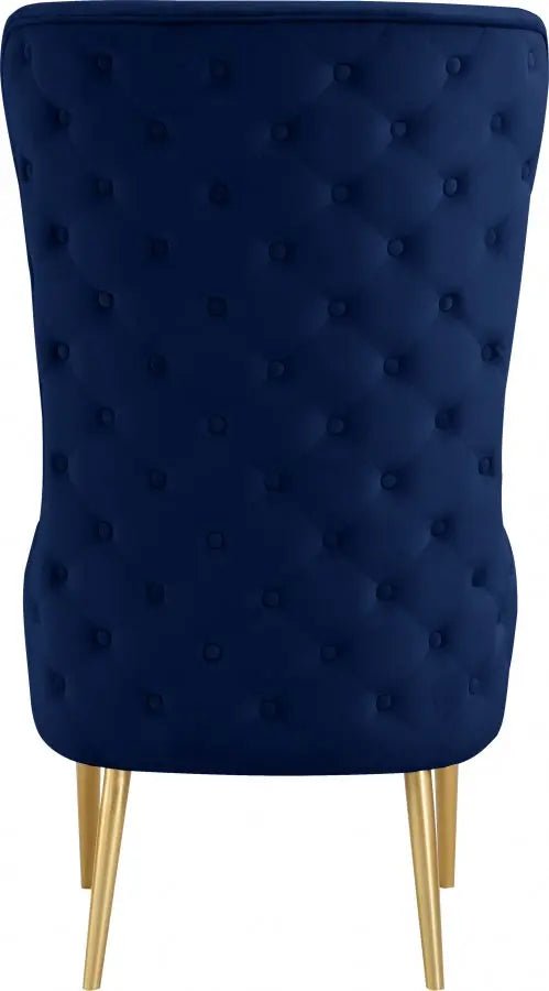 Alexander Accent Chair In Navy - 536Navy | Meridian | Home Elegance USA