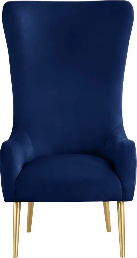 Alexander Accent Chair In Navy - 536Navy | Meridian | Home Elegance USA
