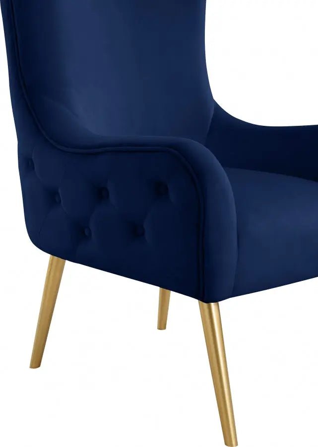 Alexander Accent Chair In Navy - 536Navy | Meridian | Home Elegance USA