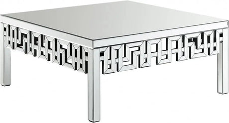 Aria Coffee Table In Mirrored - 412 - C | Meridian | Home Elegance USA