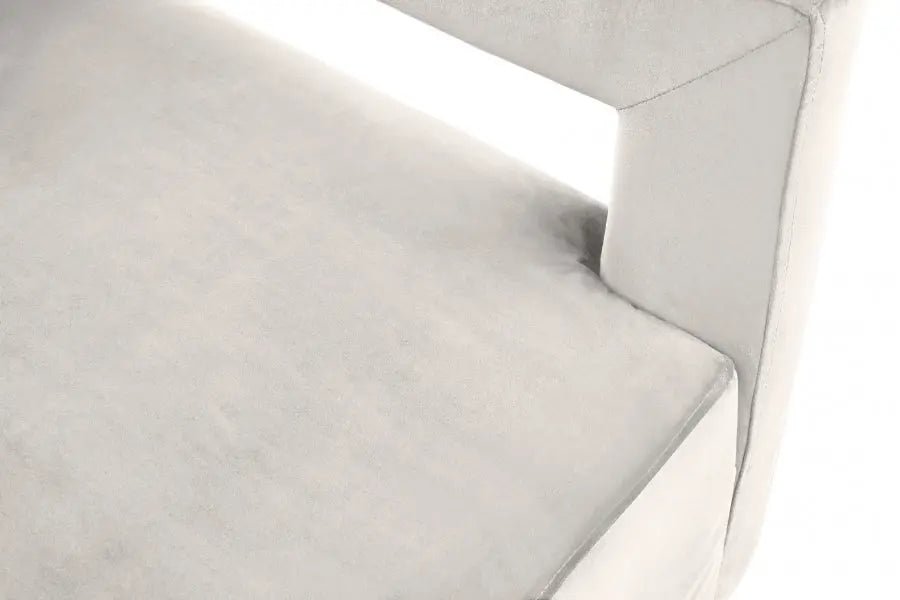 Armani Velvet Accent Chair In Cream - 597Cream | Meridian | Home Elegance USA