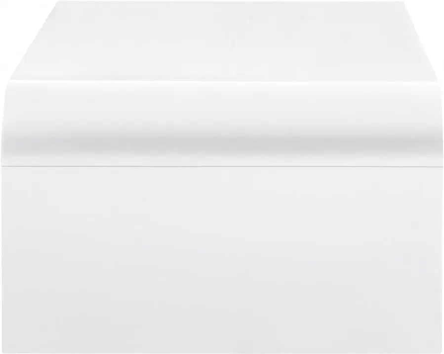 Artisto Coffee Table In White - 888White - Ct | Meridian | Home Elegance USA