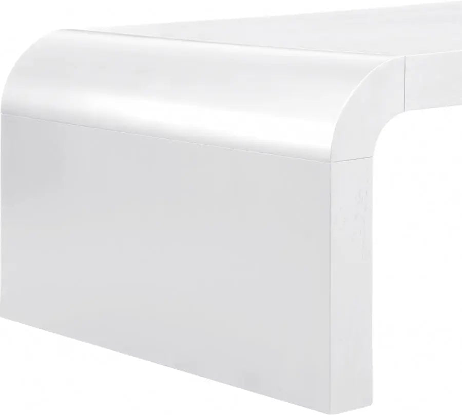 Artisto Coffee Table In White - 888White - Ct | Meridian | Home Elegance USA