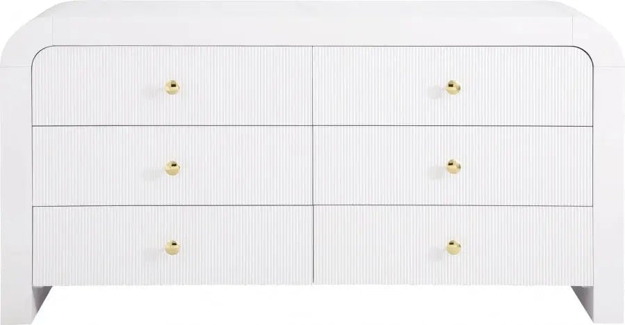 Artisto Dresser In White - 888White - D | Meridian | Home Elegance USA
