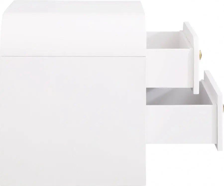 Artisto Nightstand In White - 888White - Ns | Meridian | Home Elegance USA