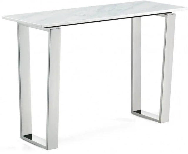Carlton Console Table In Chrome - 235 - S | Meridian - 235 - S - Home Elegance USA - 1