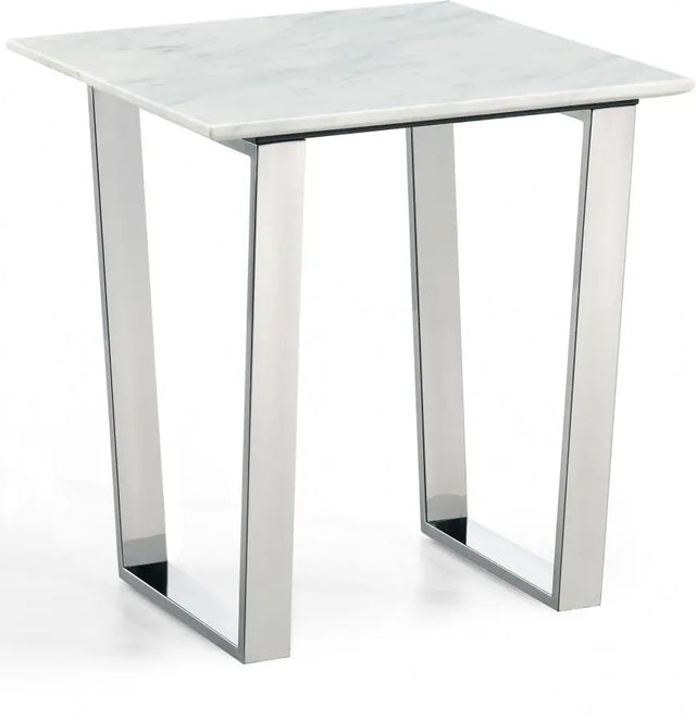 Carlton End Table In Chrome - 235 - E | Meridian | Home Elegance USA