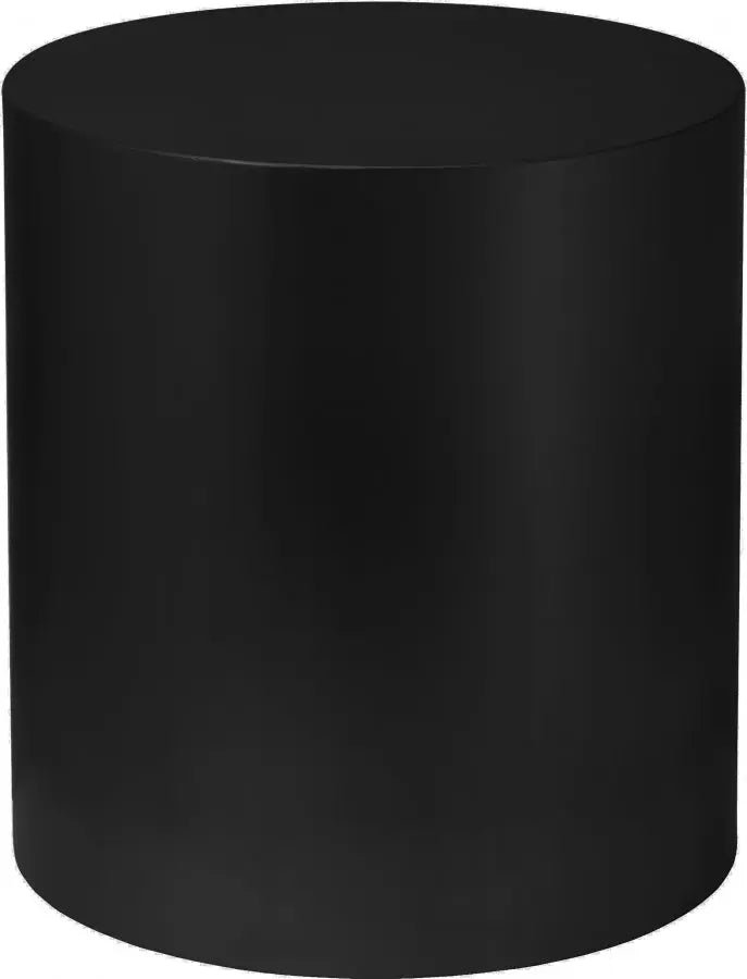 Cylinder End Table In Matte Black - 295 - Et | Meridian | Home Elegance USA