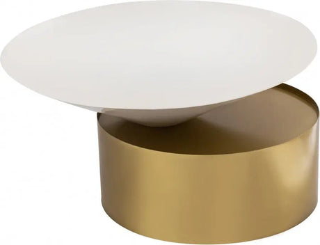 Damon Coffee Table In Brushed Brass - 268 - C | Meridian | Home Elegance USA