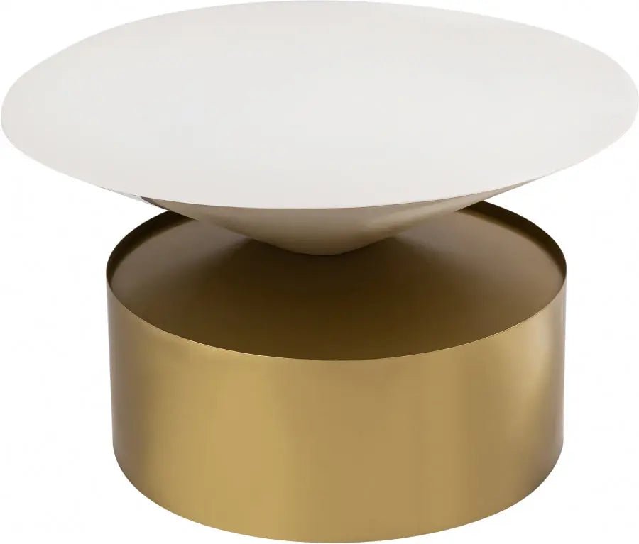 Damon Coffee Table In Brushed Brass - 268 - C | Meridian | Home Elegance USA