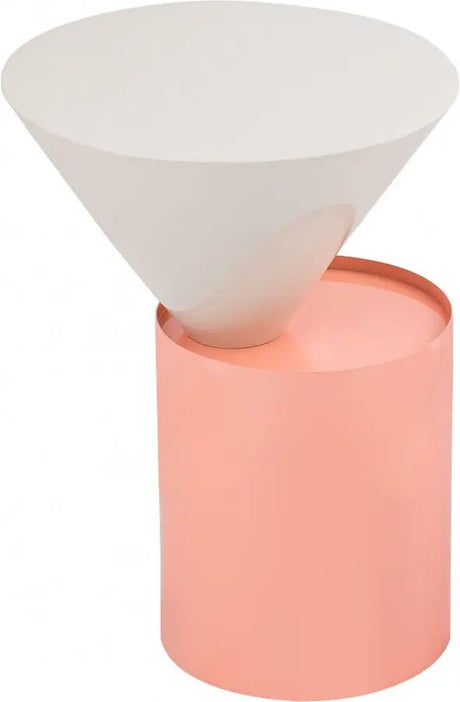 Damon End Table In White - 267 - E | Meridian | Home Elegance USA