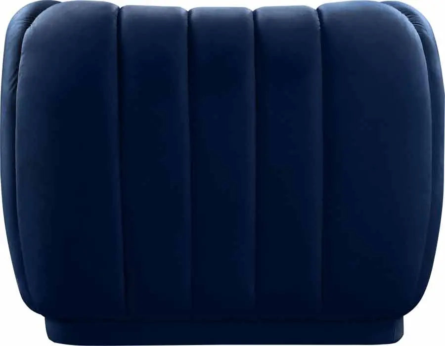 Meridian Furniture - Dixie Velvet Chair In Navy - 674Navy-C
