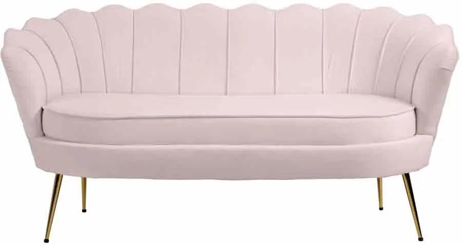Meridian Furniture - Gardenia Velvet Loveseat In Pink - 684Pink-L