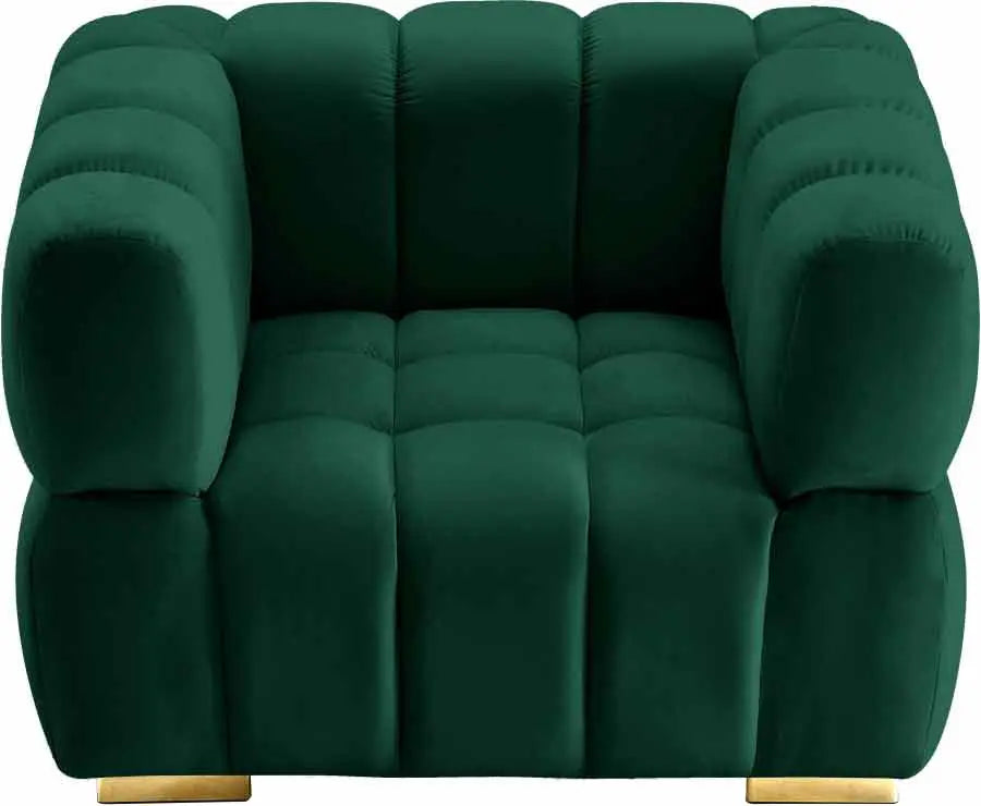 Meridian Furniture - Gwen Velvet Chair In Green - 670Green-C