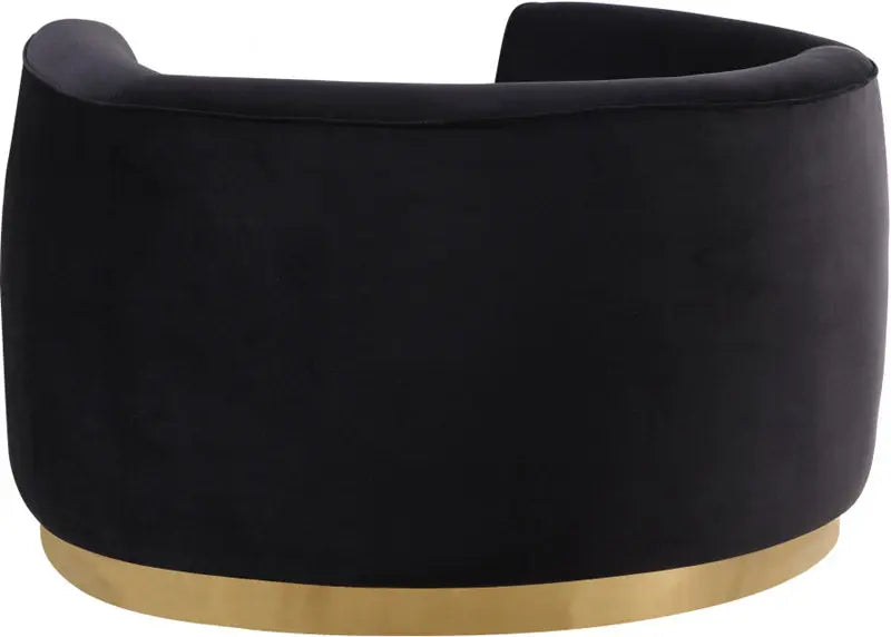 Meridian Furniture - Julian Velvet Chair In Black - 620Black-C