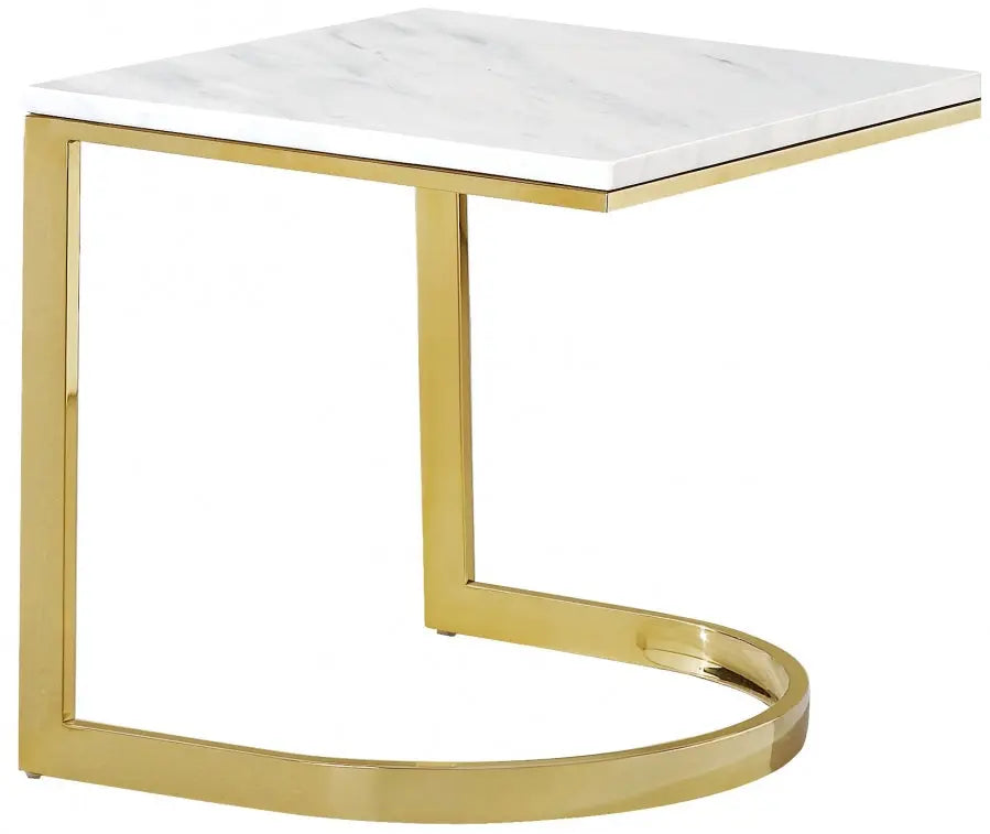 London 3 Piece Occasional Table Set In Gold - 217-3Set | Meridian - sold by Home Elegance USA