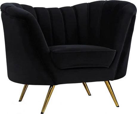 Meridian Furniture - Margo Velvet Chair In Black - 622Black-C