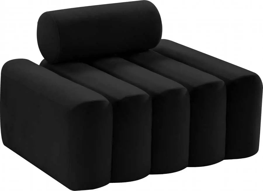 Meridian Furniture - Melody Velvet Chair In Black - 647Black-C