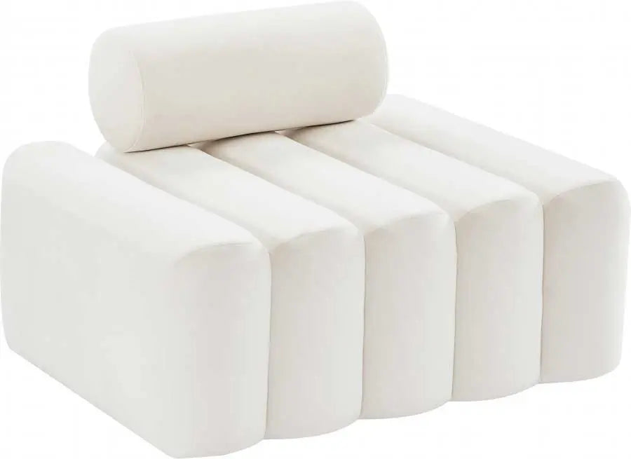 Meridian Furniture - Melody Velvet Chair In Cream - 647Cream-C