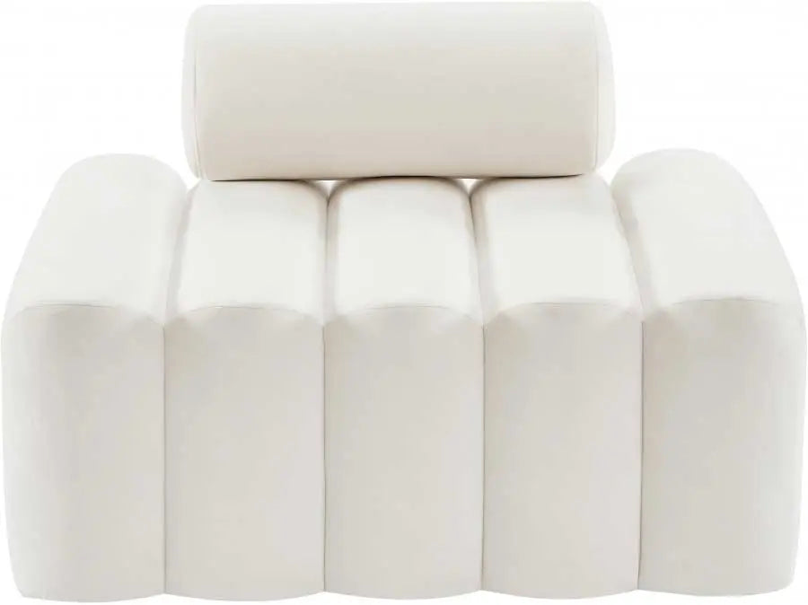 Meridian Furniture - Melody Velvet Chair In Cream - 647Cream-C