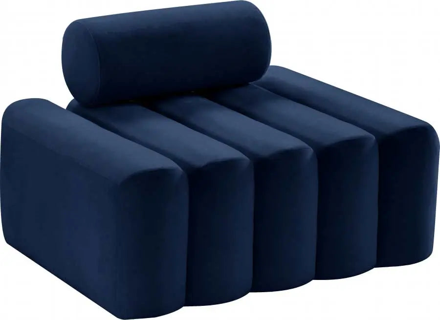 Meridian Furniture - Melody Velvet Chair In Navy - 647Navy-C