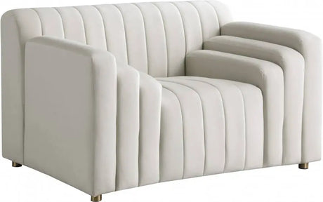 Meridian Furniture - Naya Velvet Chair In Cream - 637Cream-C