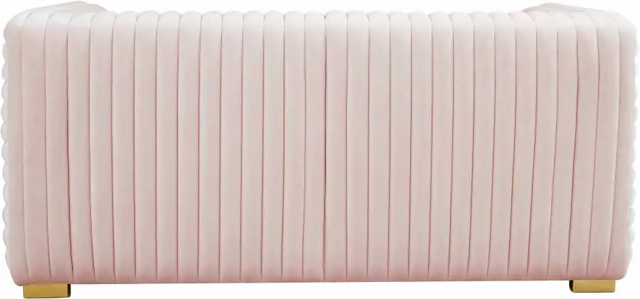 Meridian Furniture - Ravish Velvet Loveseat In Pink - 640Pink-L