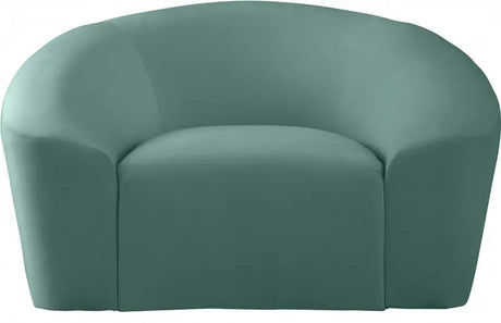 Meridian Furniture - Riley Velvet Chair In Mint - 610Mint-C