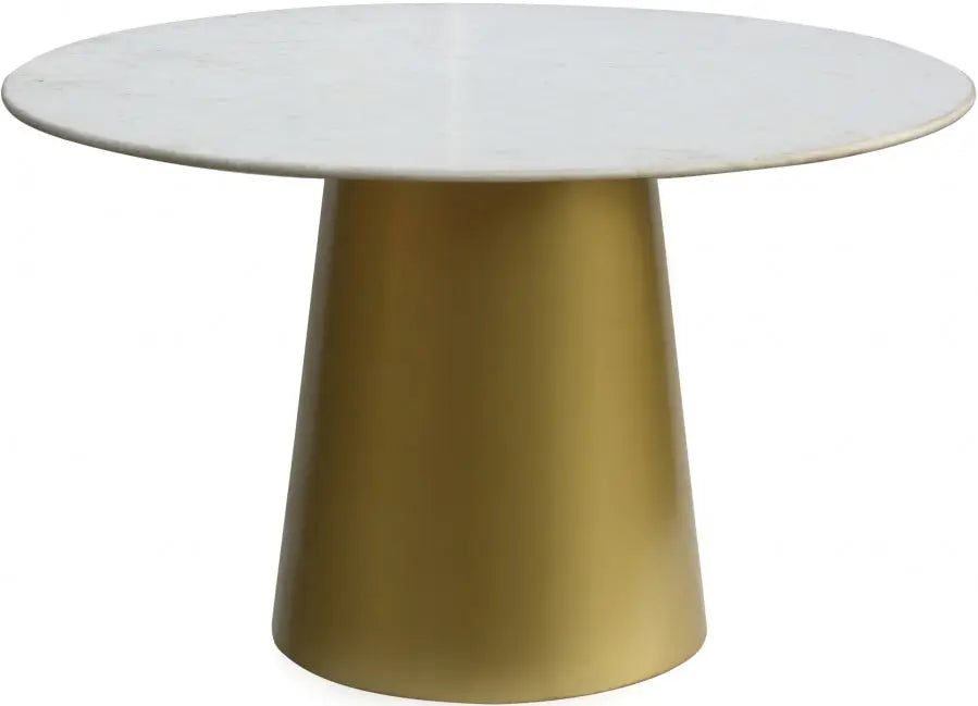 Meridian Furniture - Sorrento Dining Table In Gold - 727-T