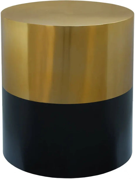 Meridian Furniture - Sun End Table In Black And Gold - 287-Et