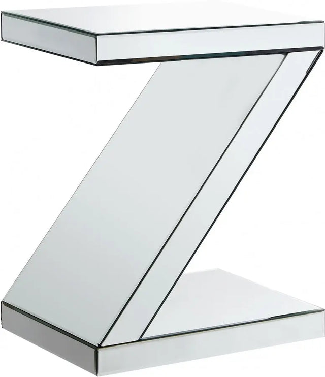 Meridian Furniture - Zee End Table In Mirrored - 226-E