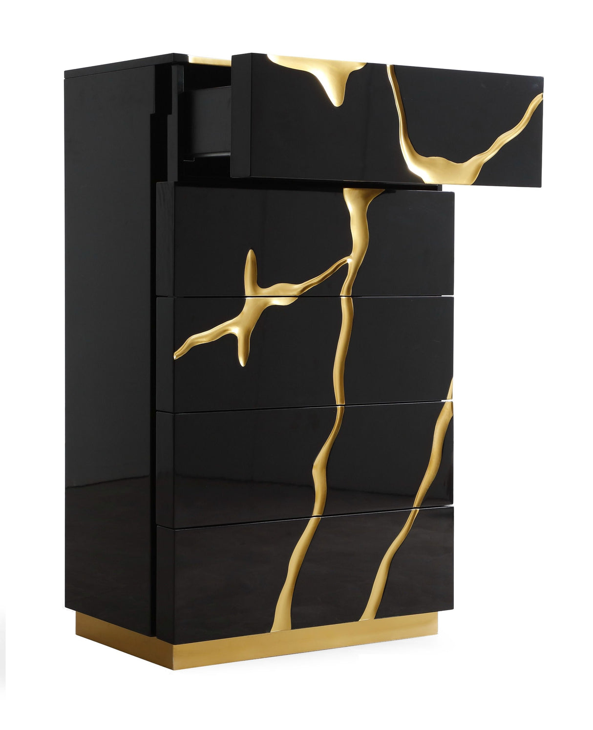 Modrest Aspen - Modern Black and Gold Chest